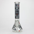 13.5 " JJ WOLF GLOW IN THE DARK BONG Glass Bong JJ Distribution
