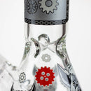 13.5 " JJ WOLF GLOW IN THE DARK BONG Glass Bong JJ Distribution