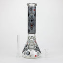 13.5 " JJ WOLF GLOW IN THE DARK BONG Glass Bong JJ Distribution