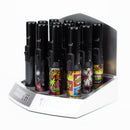 Scorch Torch | Pencil Torch 7”Asst Black/Graffiti & Leaf Designs [61664-1] - Display of 12 Torch Canadian Distributor