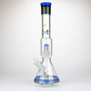 GENIE | 17" shower head percolator 7 mm glass water bong [GB20011] Glass Bong ONE C