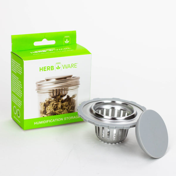 O HERBWARE | Mason Jar Humidity PK holder Wide Mouth