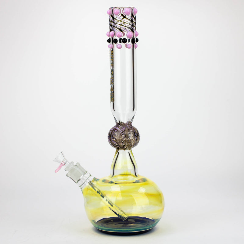 O NG | 17 inch Dotted and Fumed Round Base Beaker [S396]