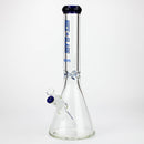 NG | 16 inch 9mm Flat Mouth Beaker [S202] Glass Bong High-End Brands Glass BLUE