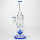 NG | 15 inch Textured Ball Incycler [S393] Glass Bong High-End Brands Glass JADE BLUE