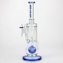 NG | 15 inch Textured Ball Incycler [S393] Glass Bong High-End Brands Glass L-BLUE