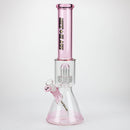 NG | 16 inch Large Stereo Matrix Perc Beaker [YN1123] Glass Bong High-End Brands Glass PINK