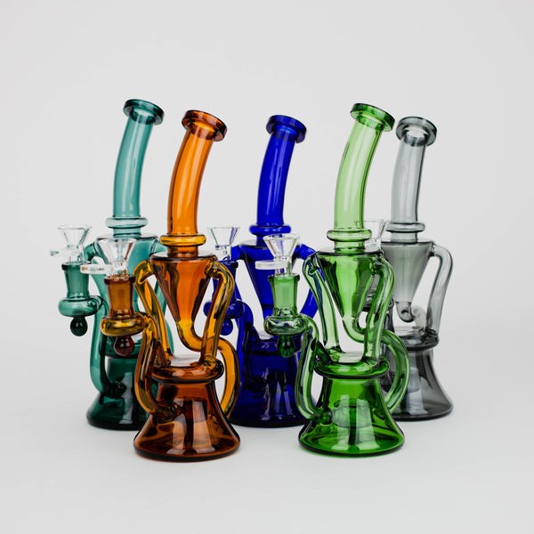 O 10" Recycle solid color bong [BH108x]