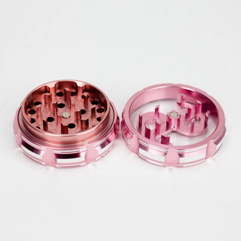 O 2.5" aluminum grinder 4 layers with Dollar design [GA10]