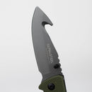 ALPHASTEEL | Hunting Knife - GREEN FOLD Folding Knife JJ Distribution