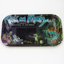 MEDIUM METAL ROLLING TRAY Tray Purple Haze Smoke Inc R&M Cartoon 1