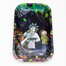 MEDIUM METAL ROLLING TRAY Tray Purple Haze Smoke Inc R&M Cartoon 2