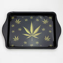 SMALL METAL ROLLING TRAY HD Tray Purple Haze Smoke Inc GOLD LEAF
