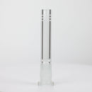 Glass open ended 6 slits downstem Downstem · Bowlstem ONE 4 1/4 inches