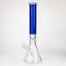 Genie | 17" sandblasted artwork tube 7 mm glass water bong [GB21004] Glass Bong ONE Blue