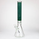 Genie | 17" sandblasted artwork tube 7 mm glass water bong [GB21004] Glass Bong ONE Green