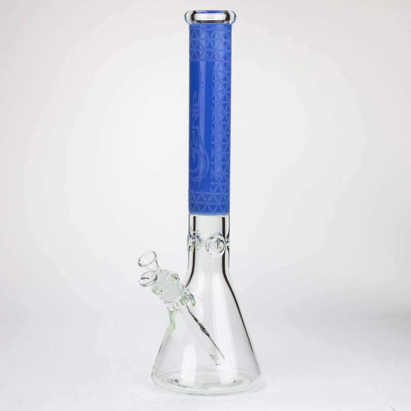 O Genie | 17" sandblasted artwork tube 7 mm glass water bong [GB21005]