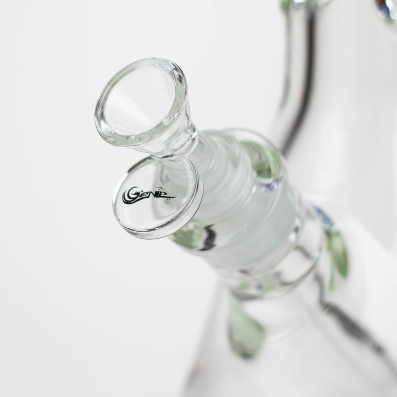 O Genie | 17" sandblasted artwork tube 7 mm glass water bong [GB21005]