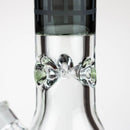 Genie | 17" sandblasted artwork tube 7 mm glass water bong [GB21004] Glass Bong ONE