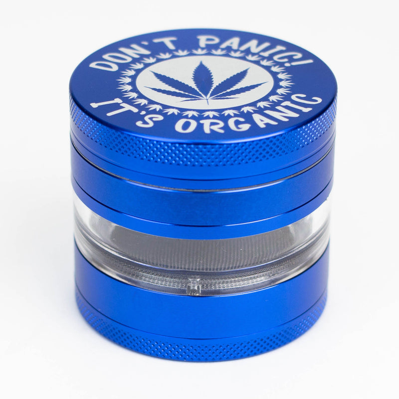 O Heavy Duty Large "Don't Panic It's Organic" 4 Parts Weed Grinder Engraved in Canada