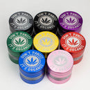 Heavy Duty Large "Don't Panic It's Organic" 4 Parts Weed Grinder Engraved in Canada Design
