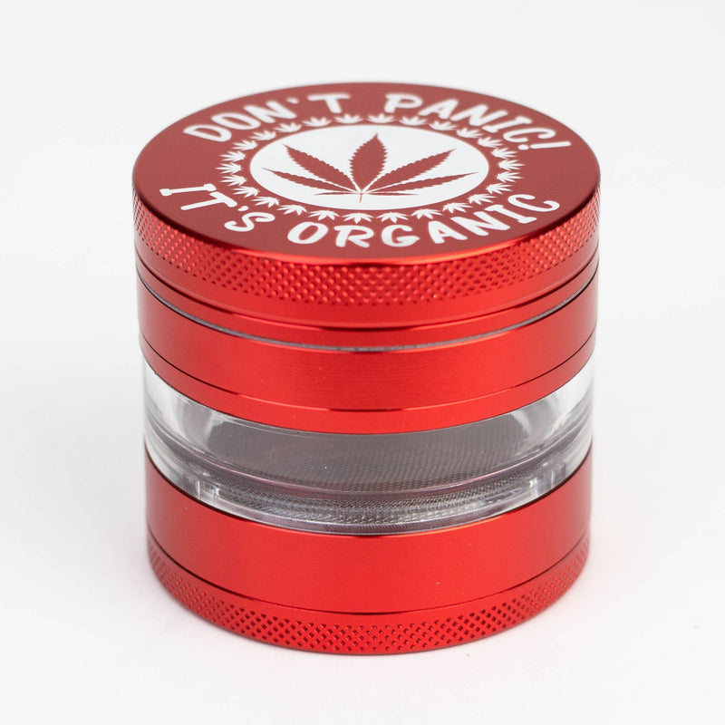 O Heavy Duty Large "Don't Panic It's Organic" 4 Parts Weed Grinder Engraved in Canada