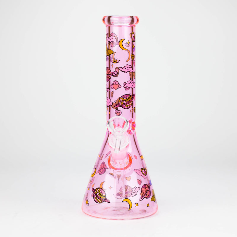 O 10" Glass Bong With Space Design [WP 143]