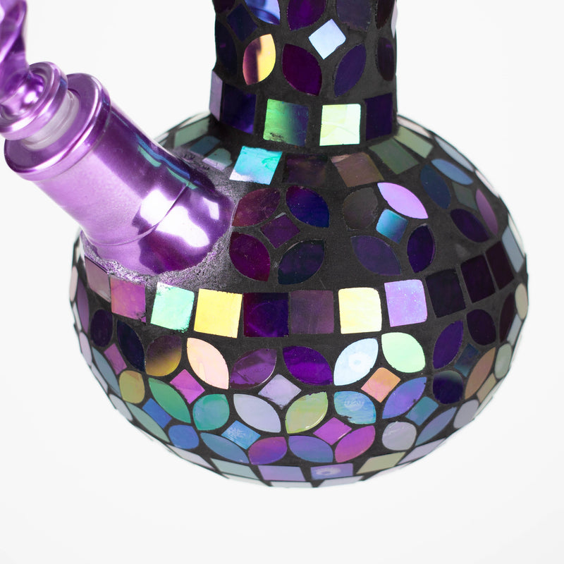 O 15.5" Mosaic 7mm glass bong [MSAK-4]