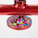 15.5" Mosaic 7mm glass bong with inline diffuser and tree arm percolator [MSAK-11] Glass Bong Canadian Distributor