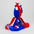 Grenade Silicone Nectar Collector Kit [AKNC] Nectar Collector Canadian Distributor White/Red