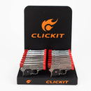 CLICKIT | Single flame Pistol Torch lighter Display of 16 [GH-10260-1] Torch Canadian Distributor