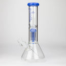 PHS | 12" Glass beaker Bong with tree arm percolator [PHS-PC-12] Glass Bong Purple Haze Smoke Inc Milk Blue