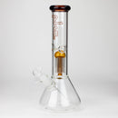 PHS | 12" Glass beaker Bong with tree arm percolator [PHS-PC-12] Glass Bong Purple Haze Smoke Inc Amber