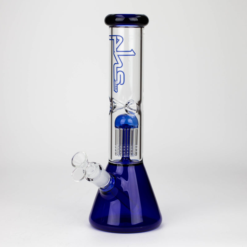 O PHS | 12" Glass beaker color Bong with tree arm percolator [PHSPR-12]