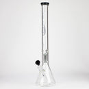 GENIE | 24" 9mm single percolator glass water bong [ GB1905 ] Glass Bong ONE Grey