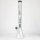 GENIE | 24" Dual 6 arms 9mm glass water beaker bong [GB1906] Glass Bong ONE Teal