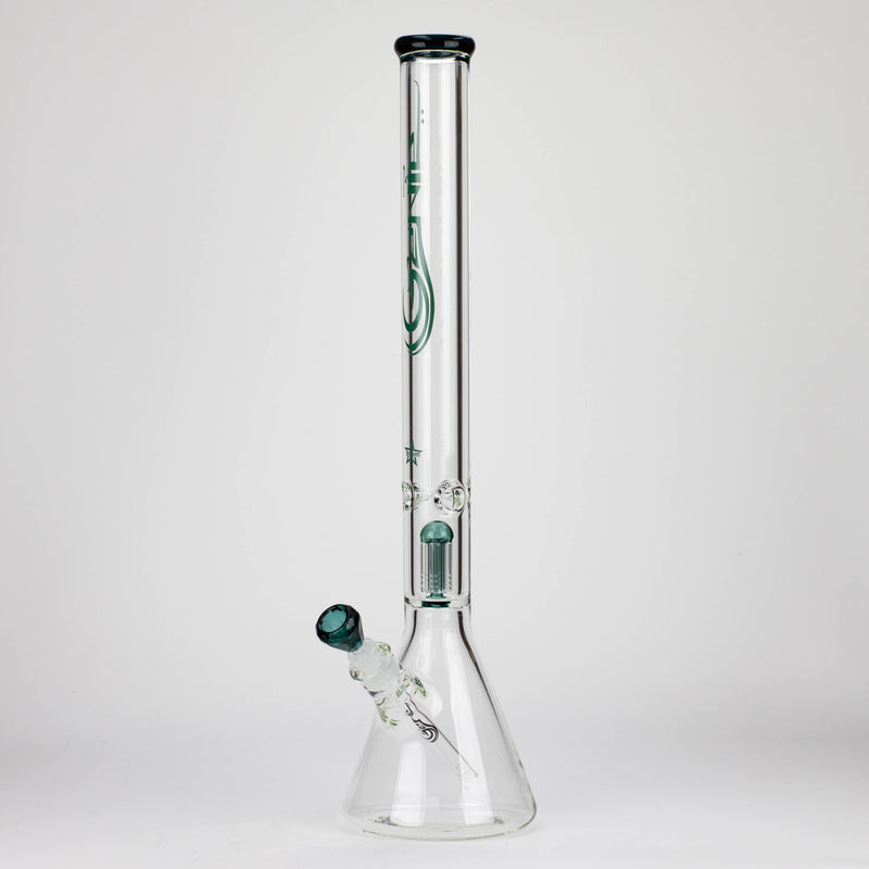 O GENIE | 24" 9 mm single percolator glass water bong [GB1095]