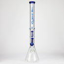 GENIE | 24" Dual 6 arms 9mm glass water beaker bong [GB1906] Glass Bong ONE