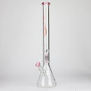 GENIE | 24" 9mm single percolator glass water bong [ GB1905 ] Glass Bong ONE Pink