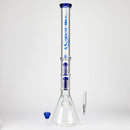 GENIE | 24" Dual 6 arms 9mm glass water beaker bong [GB1906] Glass Bong ONE