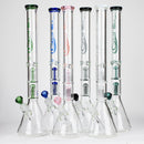 GENIE | 24" Dual 6 arms 9mm glass water beaker bong [GB1906] Glass Bong ONE
