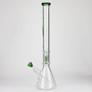 GENIE | 24" 9mm single percolator glass water bong [ GB1905 ] Glass Bong ONE