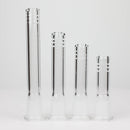 Glass Slitted Glass Diffuser Downstem 4 size (2.5"-5") mixed Pack of 12 Downstem · Bowlstem 777 Smoke