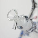 13.5 " JJ WOLF GLOW IN THE DARK GLASS BONG [LL036] Glass Bong JJ Distribution