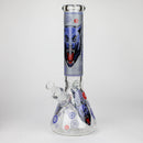 13.5 " JJ WOLF GLOW IN THE DARK GLASS BONG [LL036] Glass Bong JJ Distribution PURPLE