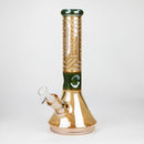 COBRA | 13" Eletroplate 7 mm Glass Beaker Bong [LL1026] Glass Bong JJ Distribution Jade Green