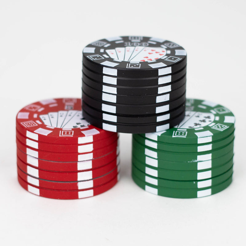 O 1.5" Casino Chips Metal Grinder 3 Layers Box of 12 [GZ371]