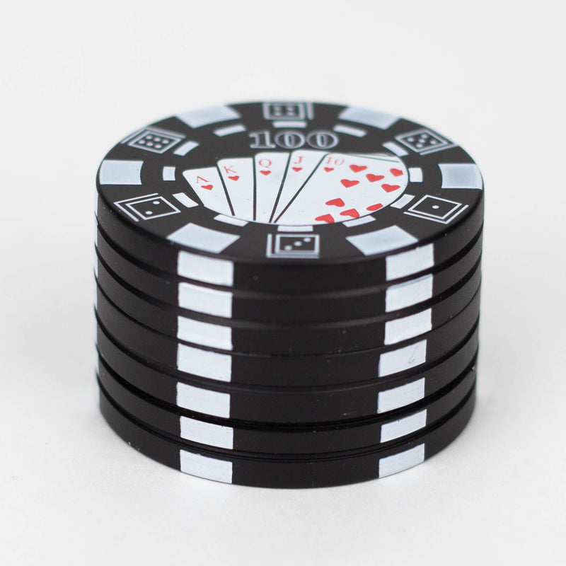 O 1.5" Casino Chips Metal Grinder 3 Layers Box of 12 [GZ371]