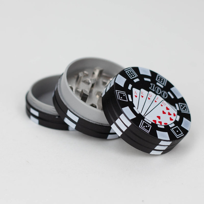 O 1.5" Casino Chips Metal Grinder 3 Layers Box of 12 [GZ371]