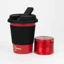 OPSEC Mug | Stealth Bubbler Bundle w/ Grinder and Extra Ceramic Bowl Resin · Silicone · Plastic Bong OPSEC Mug Red